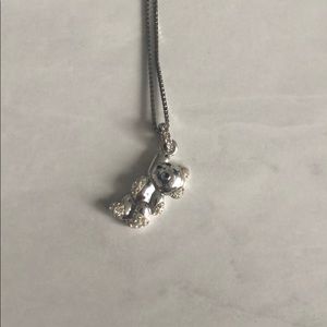 Swarovski teddy bear necklace